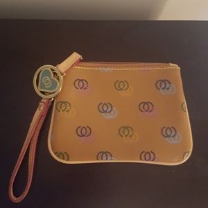 Tan Wristlet with Charm